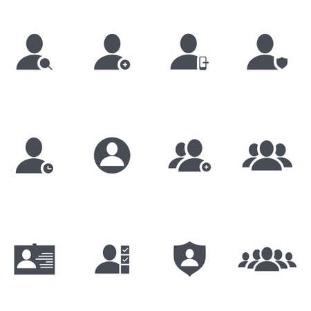 People group Icon on white background vector illustrationのイラスト素材