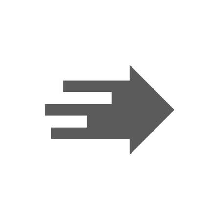 Arrow Icon on white background vector illustrationのイラスト素材