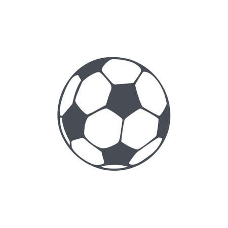 Soccer ball Icon on white background illustrationのイラスト素材