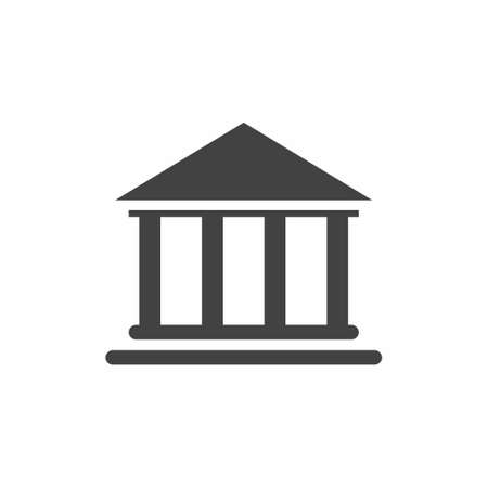 University Icon on white background vector illustrationのイラスト素材