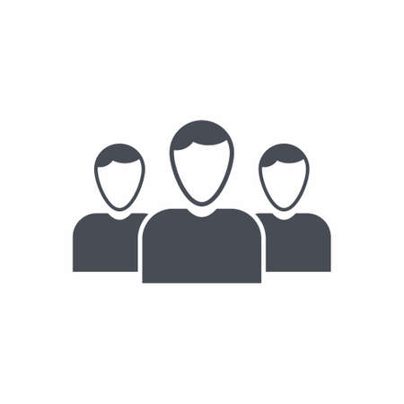 People group Icon on white background vector illustrationのイラスト素材