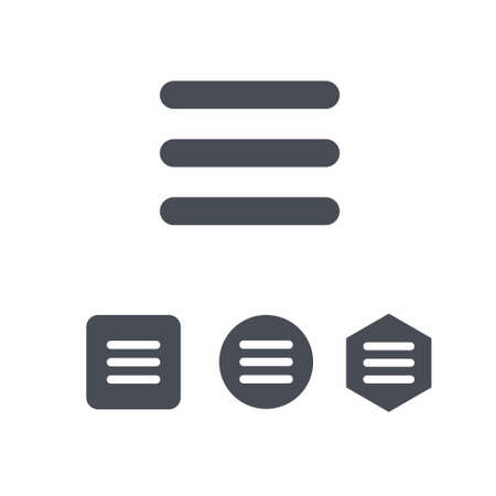 Web Menu icon on white background vector illustrationのイラスト素材
