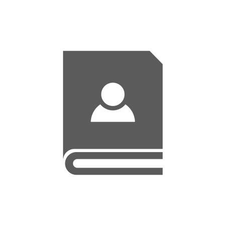 Address Book Icon on white background vector illustrationのイラスト素材