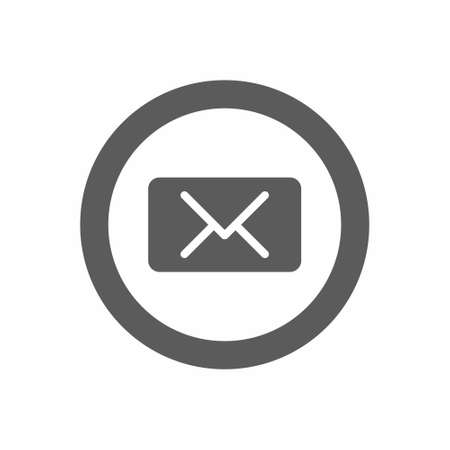Email icon on white background vector illustrationのイラスト素材