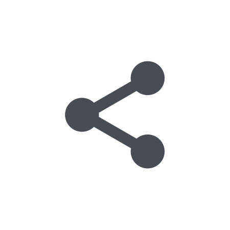Share icon on white background vector illustrationのイラスト素材