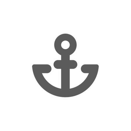 Anchor icon on white background vector illustrationのイラスト素材