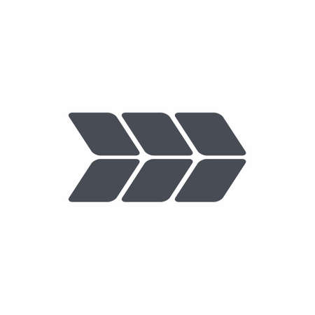Arrow Icon on white background vector illustrationのイラスト素材