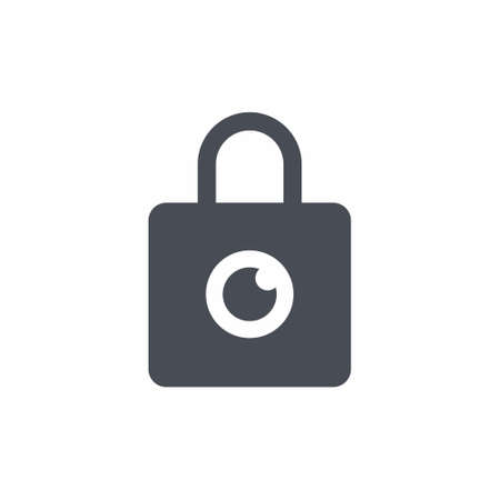 Privacy icon on white background vector illustrationのイラスト素材