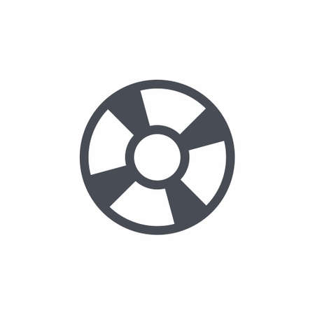 Lifebuoy Icon on white background vector illustrationのイラスト素材
