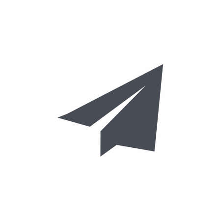 Paper plane Icon on white background vector illustrationのイラスト素材
