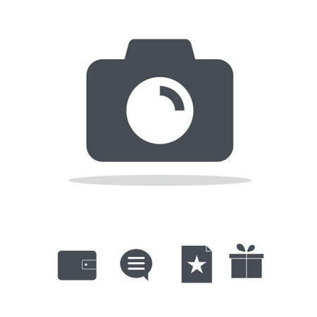 Web design Icon set on white background vector illustrationのイラスト素材