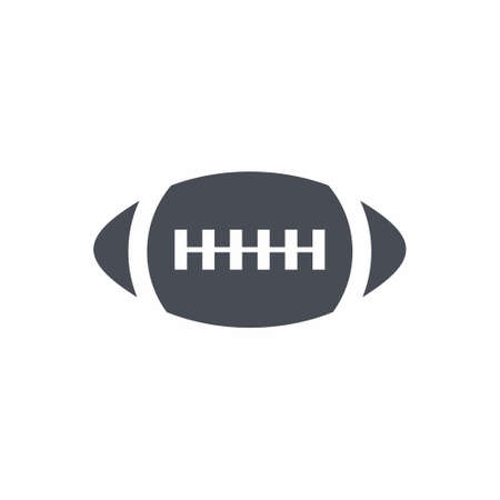 Rugby ball Icon on white background vector illustrationのイラスト素材