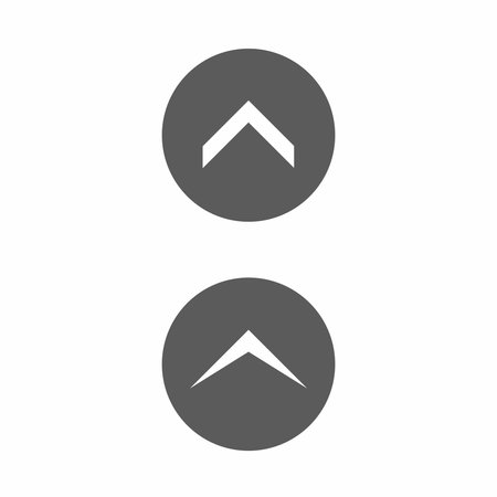 Up Arrow Icon on white background vector illustration