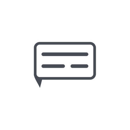 Speech bubble Icon on white background vector illustrationのイラスト素材