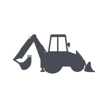 Tractor Icon on white background vector illustrationのイラスト素材