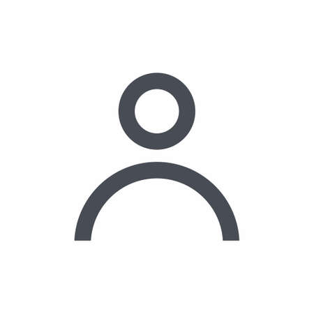 User Icon on white background vector illustrationのイラスト素材