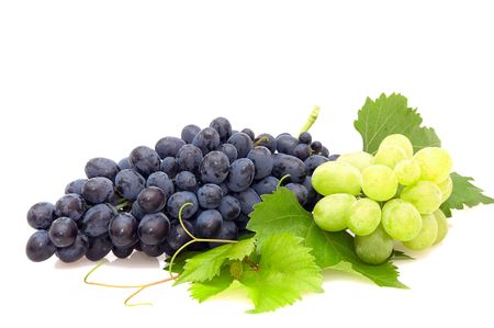 Bunch of grape isolated on  a white background.の写真素材
