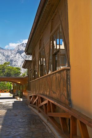 House in the turkish resort.の写真素材