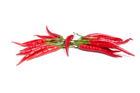 Wonderful,tasty peppers isolated on a white background.の写真素材
