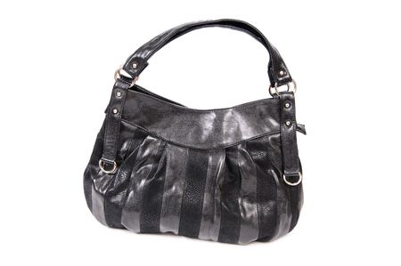 Stylish women handbag isolated on a white background.の写真素材