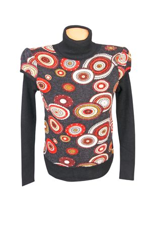 Modern grey vest and sweater isolated on a white background.の写真素材