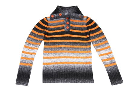 Modern feminine brown-gray jersey isolated on a white backgroundの写真素材