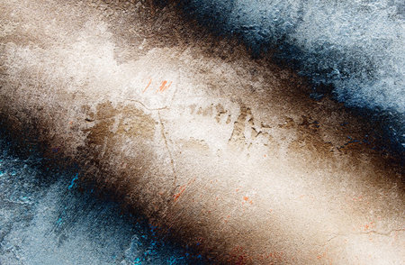 Grungy grey-blue wall can be used as background