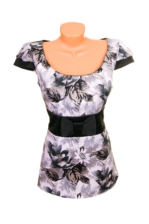 Trendy tunic isolated on a white background.の写真素材