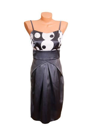 Trendy  dress isolated on a white background.の写真素材