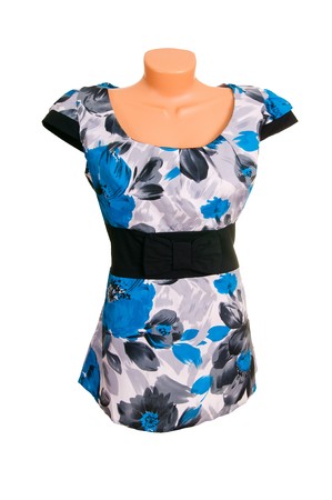 Trendy tunic isolated on a white background.の写真素材