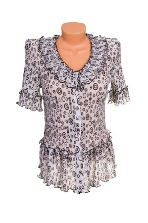 Wonderful,fine blouse isolated on a white background.の写真素材