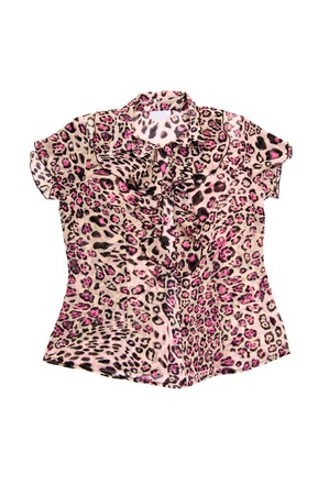 Red-grey blouse isolated on a white backgroundの写真素材