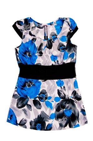 Trendy tunic isolated on a white background.の写真素材