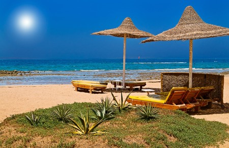 Beach in the tropical country.の写真素材