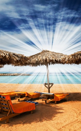 Wonderful solar beach in the Egypt.
の写真素材