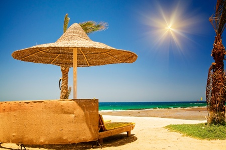 Beautiful tropical beach in the Egypt.の写真素材