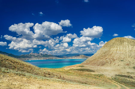 Beautiful gulf near Koktebel  Crimea の写真素材