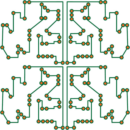 Phisics and mecanics, engineering a digital board. Vector illustration.のイラスト素材