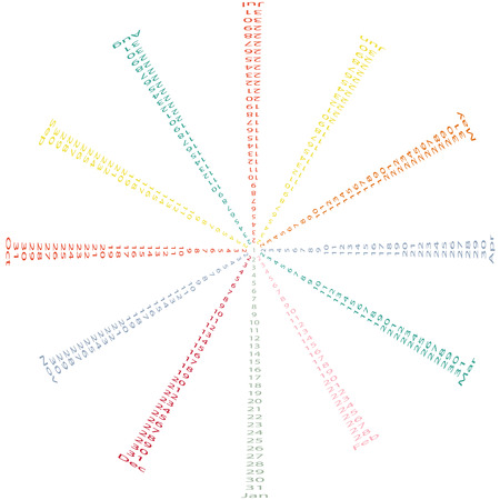 Annual calendar, business background のイラスト素材
