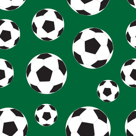 seamless soccer patternのイラスト素材