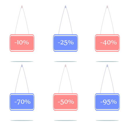 Discount label, vectorのイラスト素材