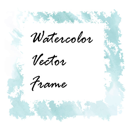 Watercolor frame design. Made in a vector.のイラスト素材