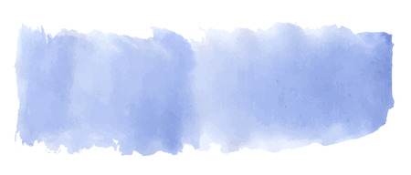 Blue watercolor bannerのイラスト素材