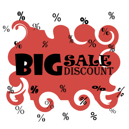 Big sale discountのイラスト素材