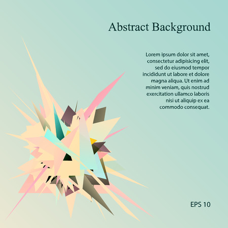 Abstract retro triangle explosion.のイラスト素材