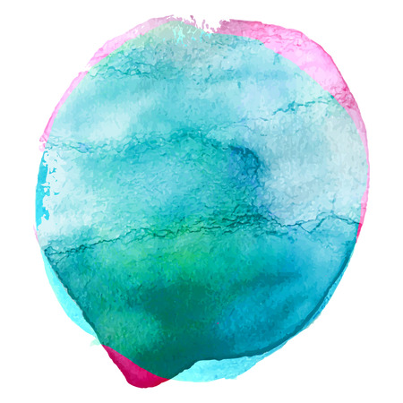 Teal pink watercolor design for web banner. Illustration made in vector.のイラスト素材