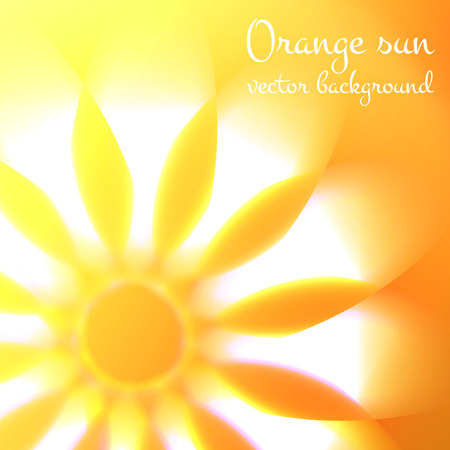 Yellow and orange colors warming sun beautiful background design. Illustration made in vector with clipping mask.のイラスト素材