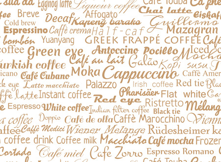 Seamless coffee  backgroundのイラスト素材