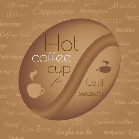 Warm coffee background.のイラスト素材