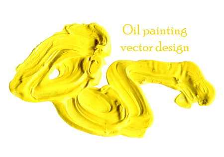 Yellow paintingのイラスト素材